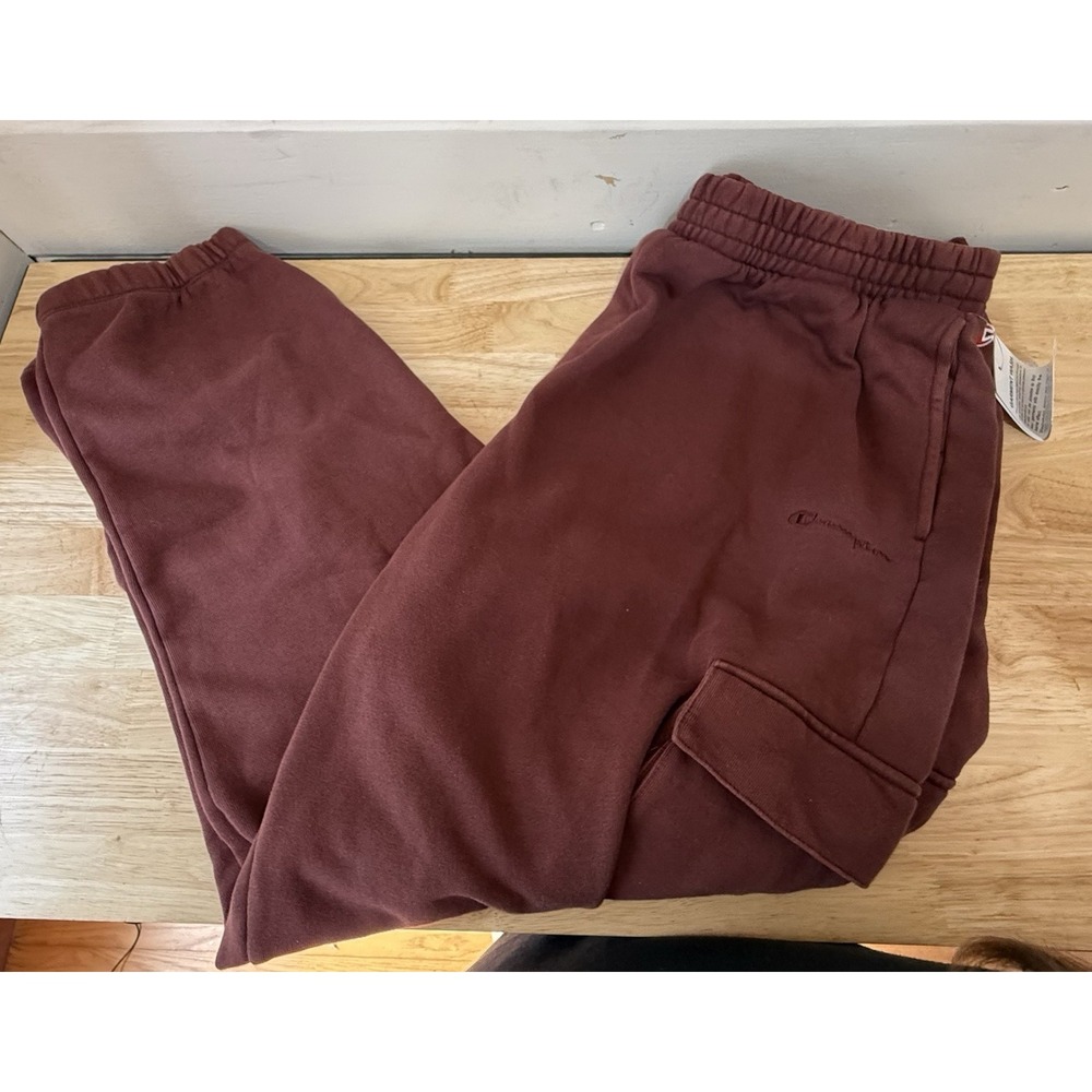 Champion Women's Voluminous Fleece Cargo Jogger Pants Ruby  XXL NWT